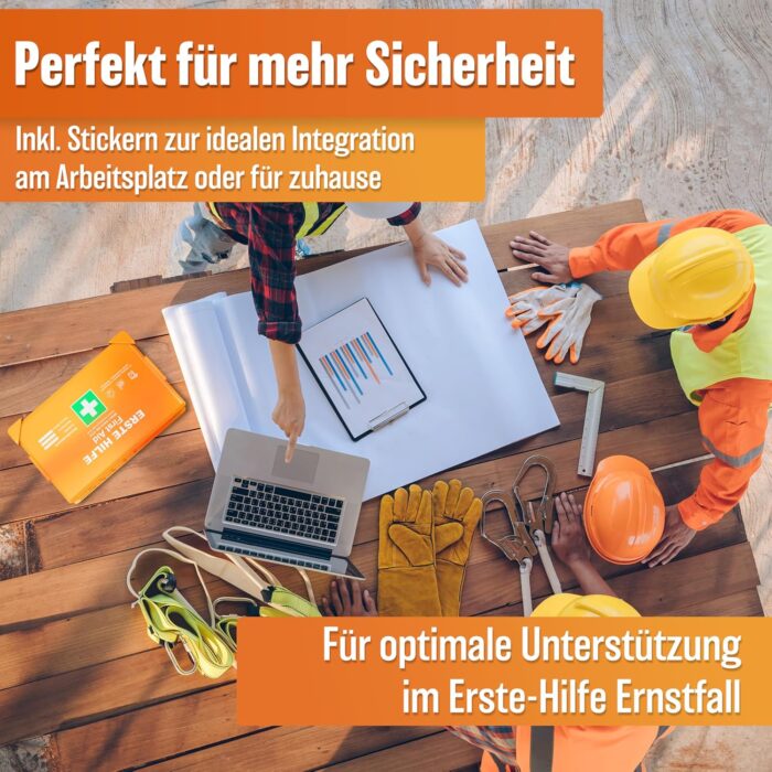 Erste Hilfe Kasten mit Wandhalterung – Bild 2